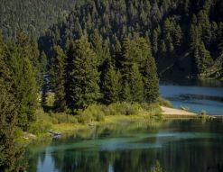 Image of river bend and woods