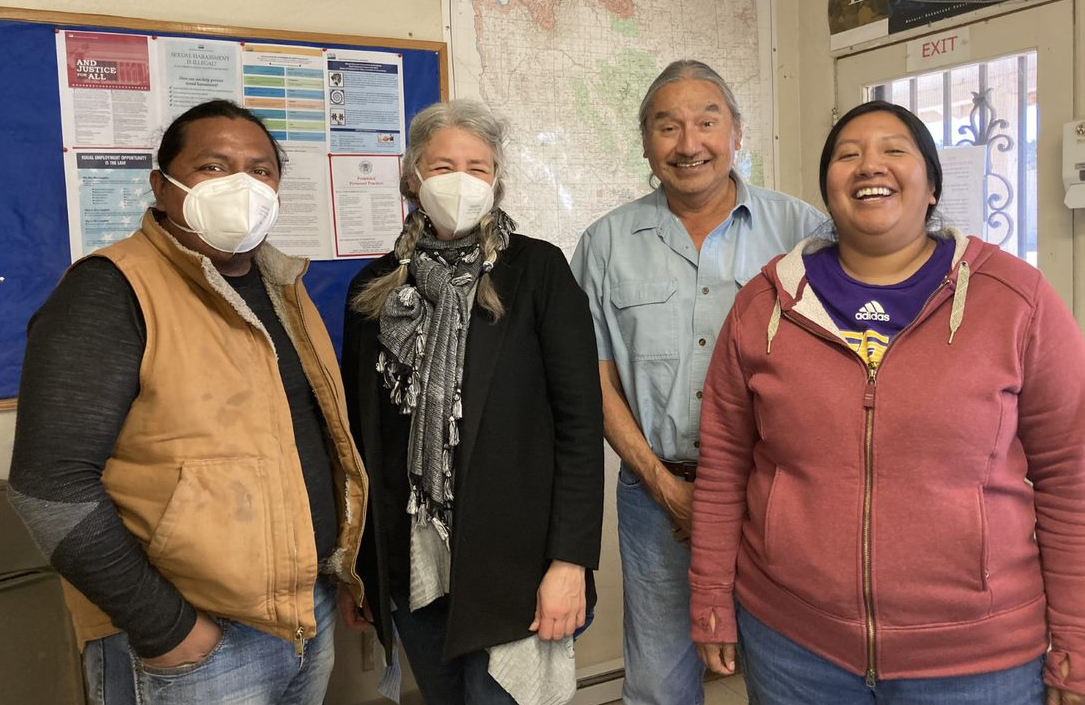 Ajo CSA staff with NRCS Sells, Arizona, field office district conservationist Gilbert TwoTwo and Iris Francisco