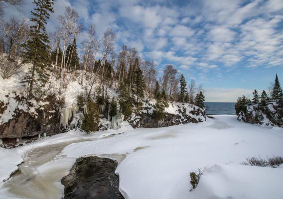 A snow covered landscape