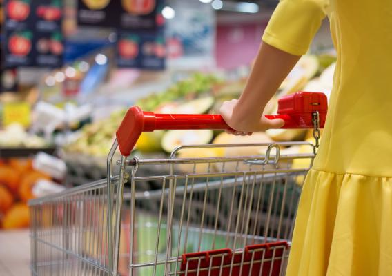 A person shopping