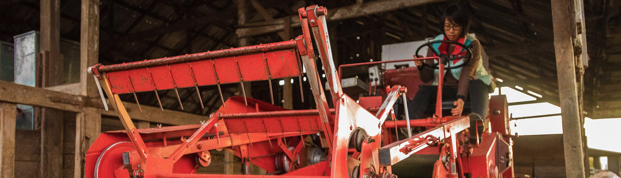 Farmer on a tractor